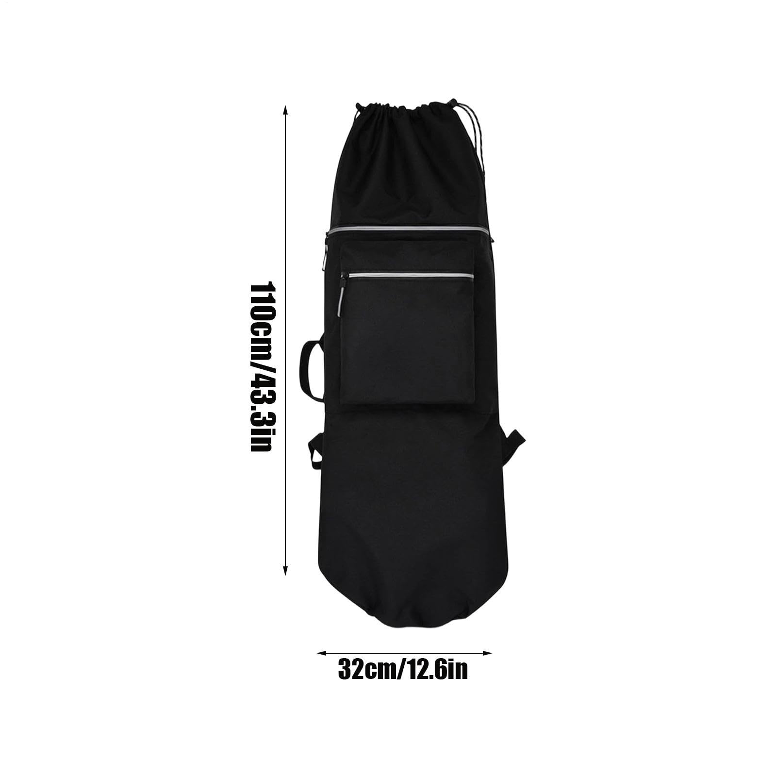Zaino Skateboard,Regolabile, Grande Capacità e Leggero,Borsa Per Pattinaggio A Rotelle, Borsa A Mano Da Surf - Per Skateboarding, Longboarding, Viaggi Quotidiani, Attività Outdoor, Pendolarismo E Scuo