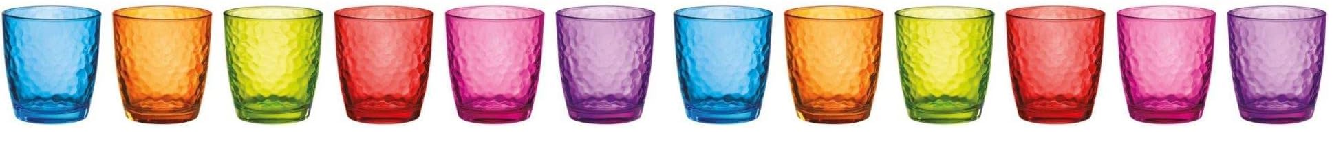 Barazzoni Set 6 Bicchieri Colori Assortiti 32cl paquete duplo de doce piezas