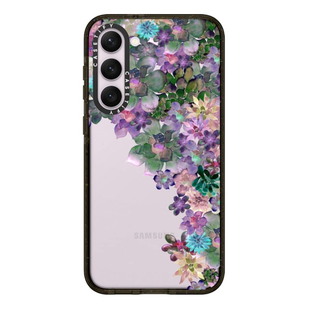 CASETiFYImpact Galaxy S23+ Case [4X Military Grade Drop Tested / 8.2ft Drop Protection] - My Succulent Garden by Monika Strigel - Clear BlackClimatePartner certified