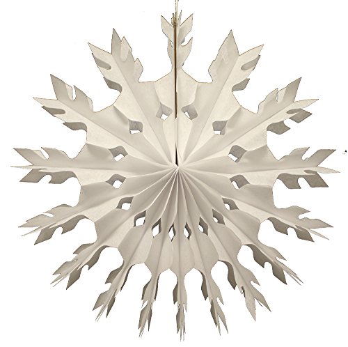 Devra Party 6-Piece Tissue Snowflakes, Red White, 15-22 Inch #TOP4