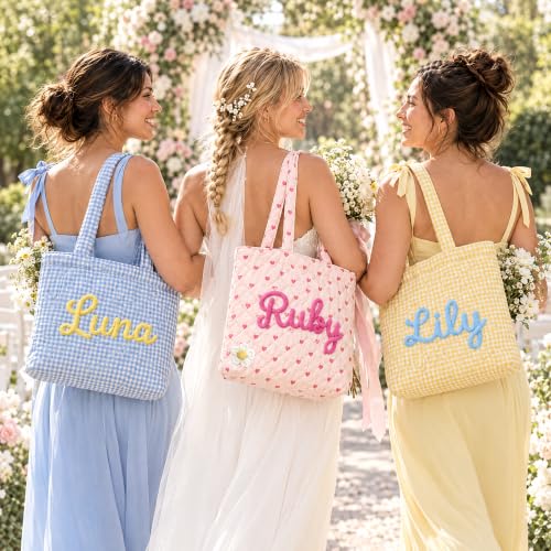 Personalized Quilted Heart Tote Bag - image 8