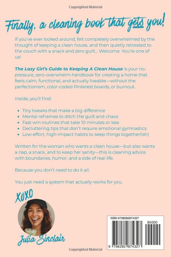 The Lazy Girl's Guide to Keeping A Clean House: Zero-Overwhelm Cleaning Tips That Actually Work (The Lazy Girl's Guides) Paperback – May 7, 2025 - Image 3