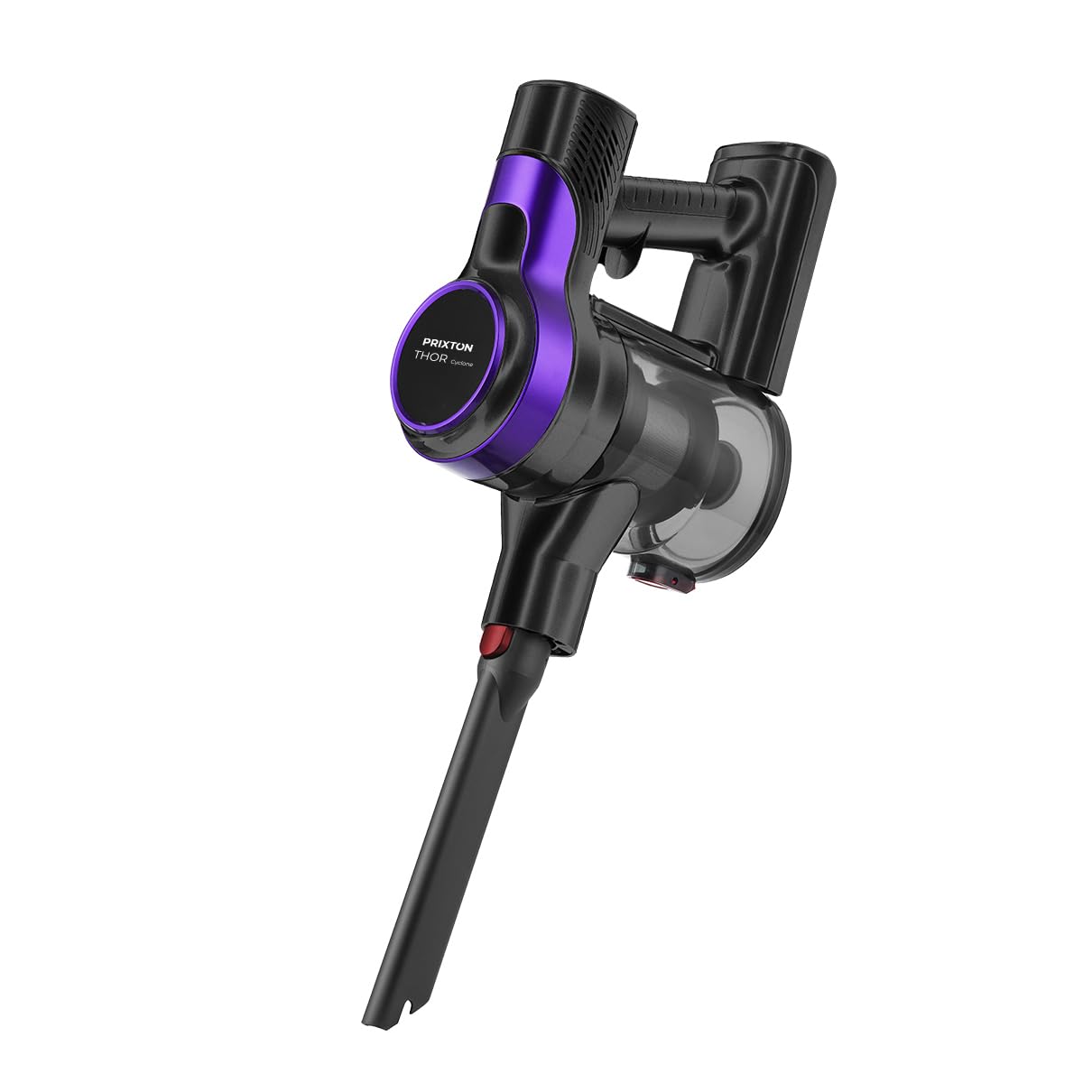 PRIXTON Aspirador Vertical Inalámbrico Thor Cyclone, Filtro HEPA, Potencia 150W Regulable a 2 velocidades, Batería Extraíble de Alta Duración, Accesorios incluidos