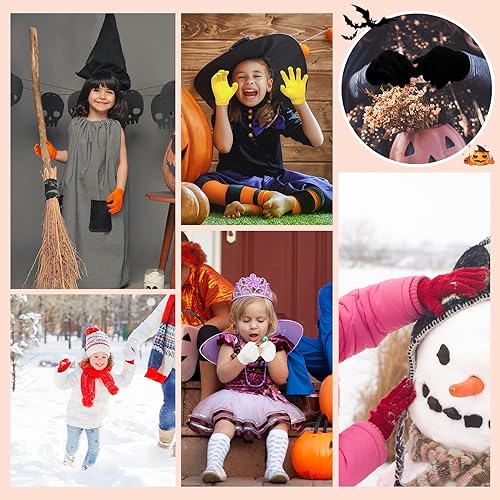 Century Star Kids Winter Gloves Magic Warm Full Finger Gloves Soft Stretchy Knit Mittens for Toddler Boys Girls2