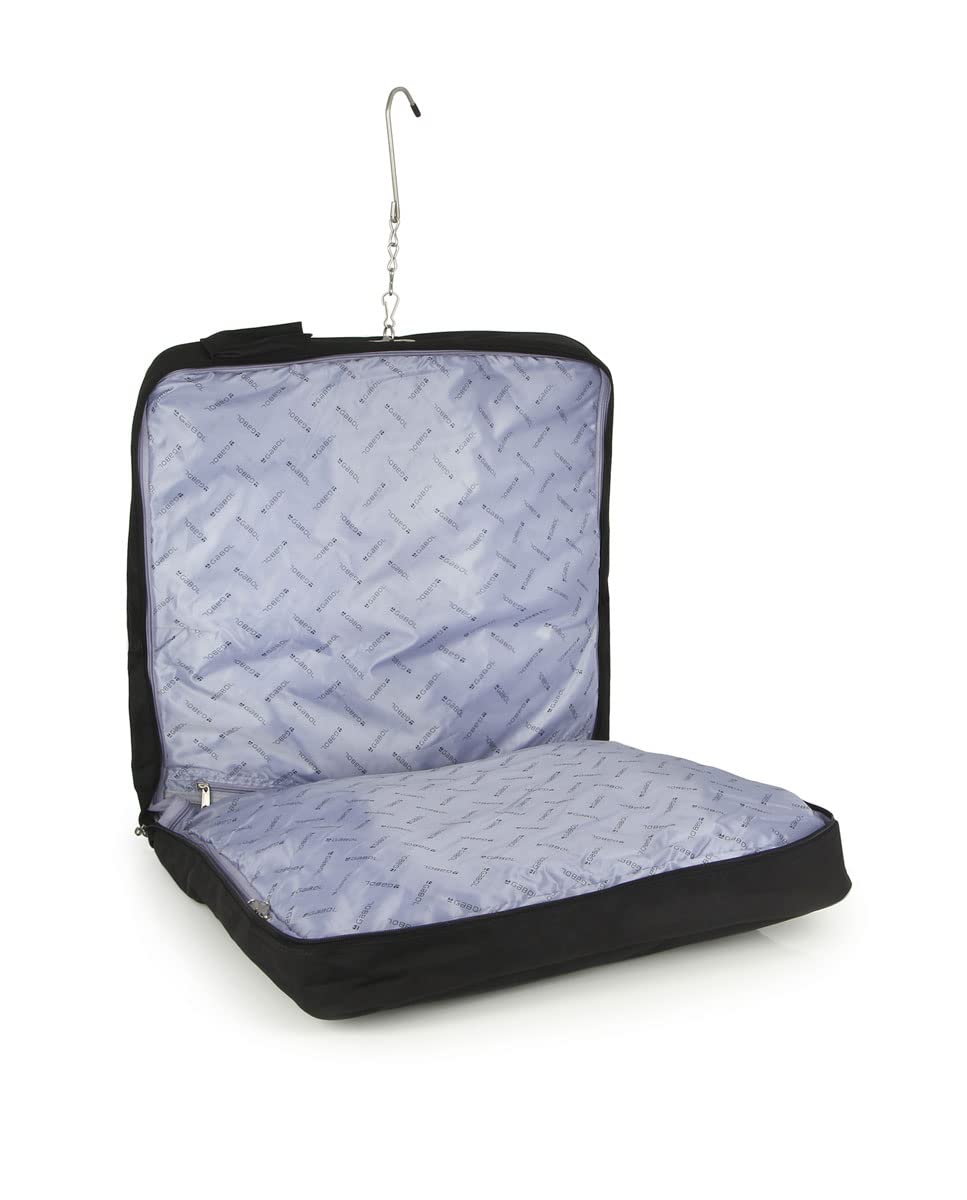 Gabol - Portatrajes de Viaje Week Eco 55x44x11 cm - Súperligero con Compartimento para Portátil 15,6″ - Fabricado en Poliéster Reciclado RPET - Interior Forrado y con Múltiples Compartimentos - Negro