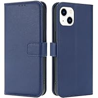 Leder Hülle Für IPhone 13/14 - Wallet Case Mit Kartenfach & Ständer Funktion