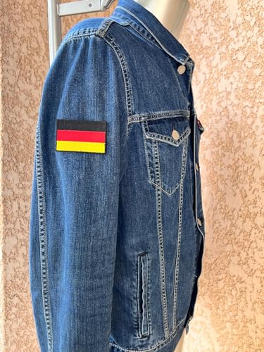 Aufnäher für Jacken Bügelbild Aufbügler Iron on Patches Applikation Aufnäher Deutschland 8 cm