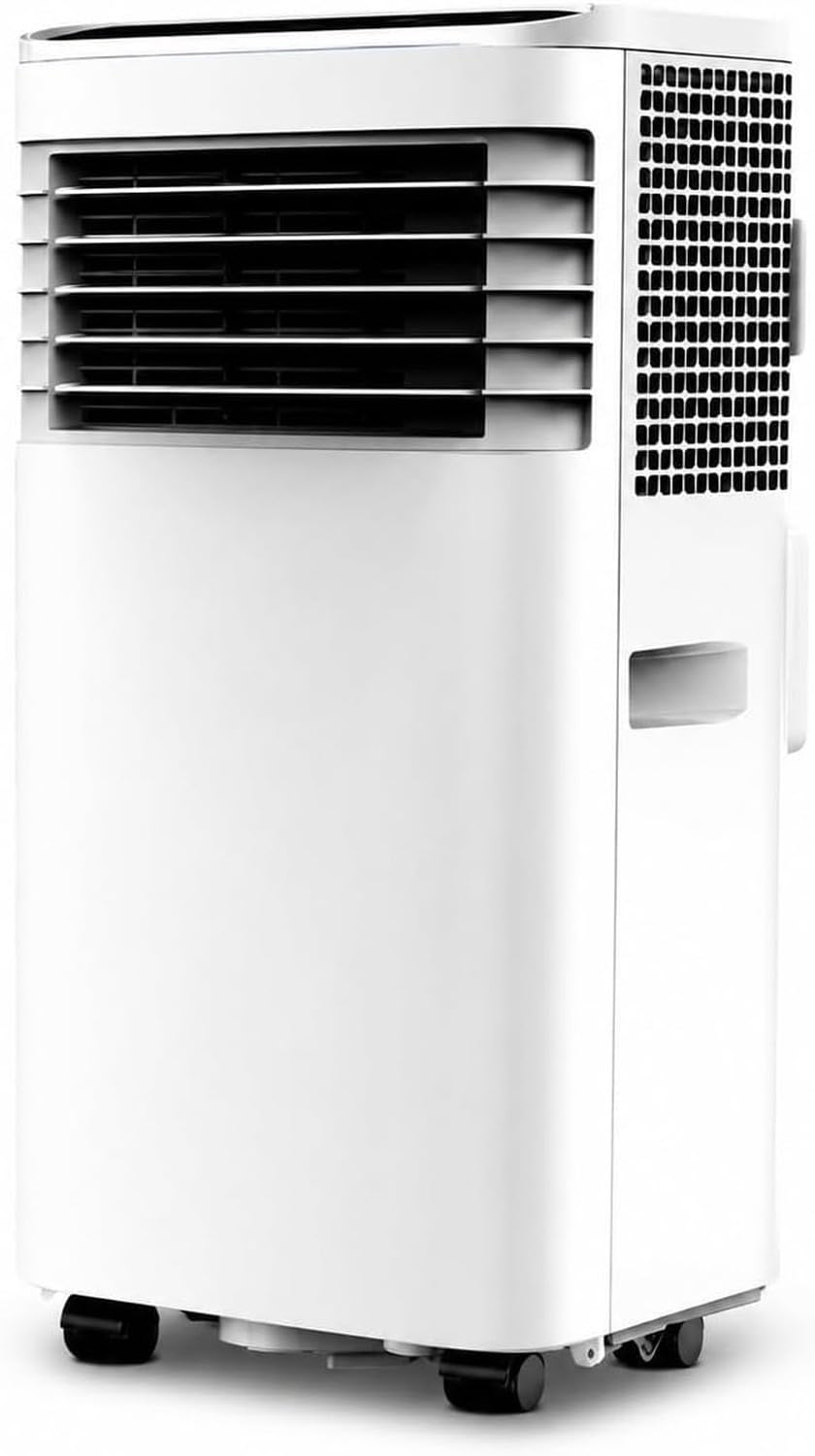 Przenośny Klimatyzator 7000 BTU bez Instalacji, 3w1 Chłodzenie Wentylator Osuszacz, Szybkie Chłodzenie Sprężarką, dla Sypialni Domu Biura