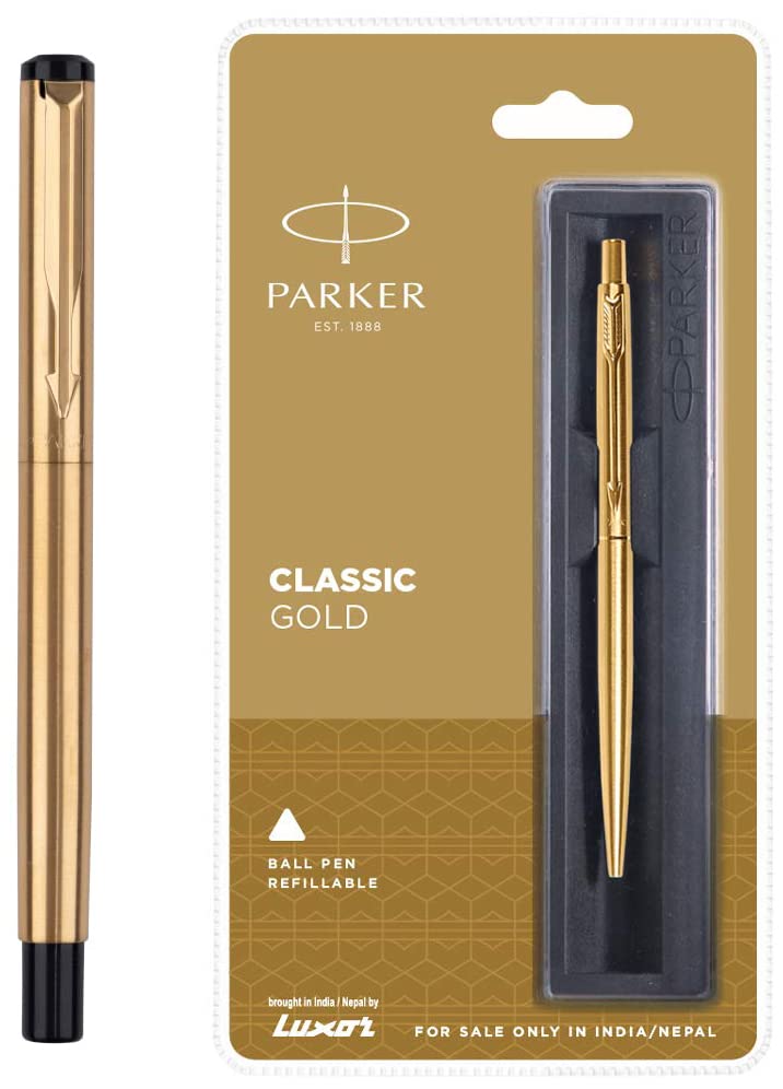 Parker Vector Gold Fountain Pen, 1 Count (Pack of 1) (9000014375