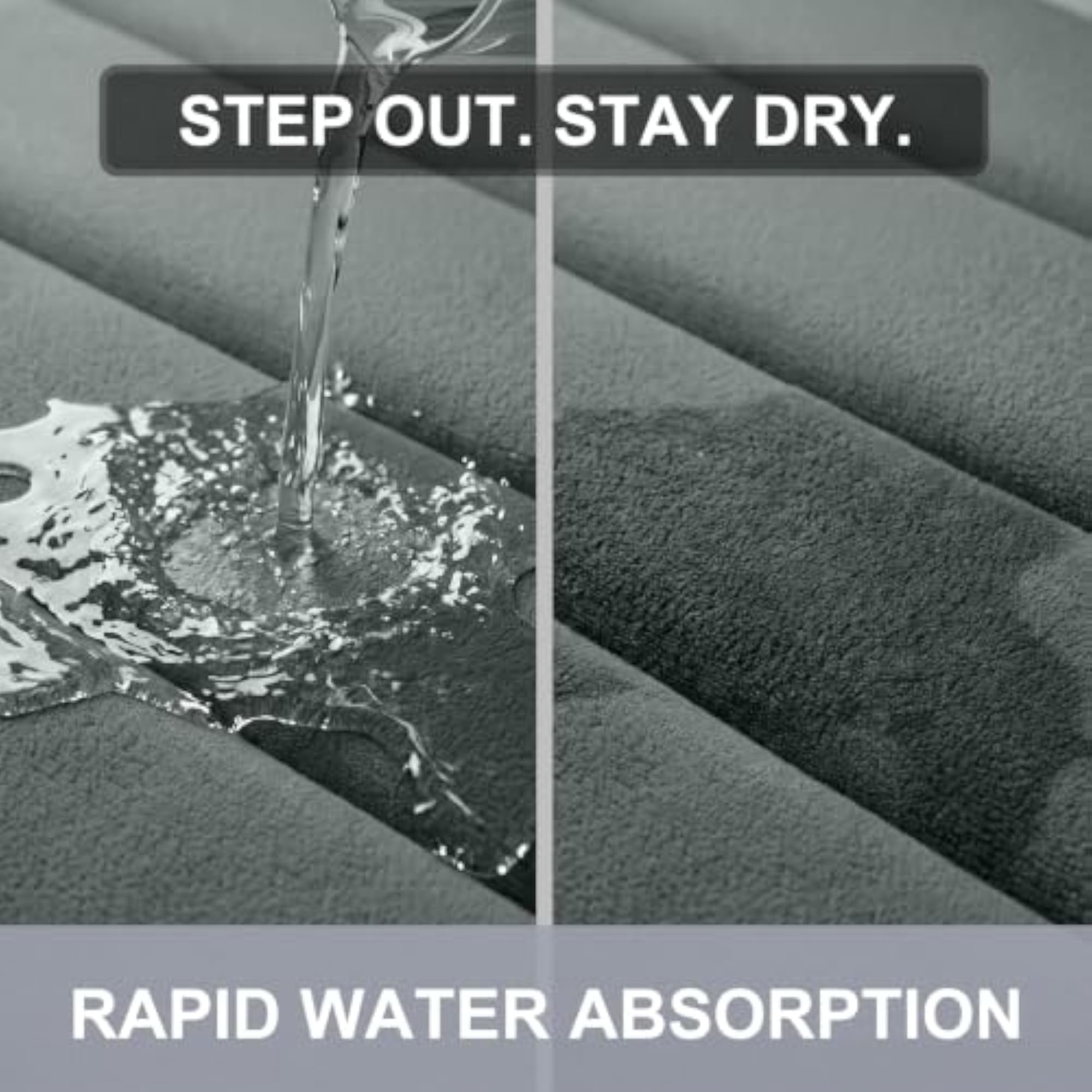 Absorbent WC Toilet Rug Non-Slip Mat