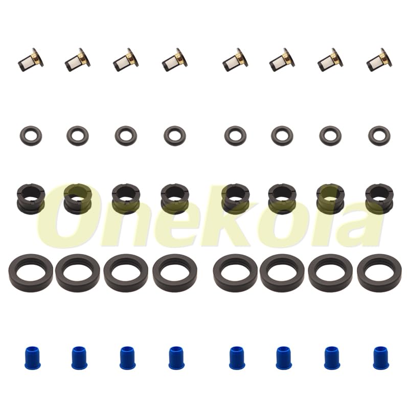 Fuel Injector Repair Kits For 16406-ZW5-000 For Honda Outboard MP7770 4 Stroke BF115-130HP - (Color: 8 piece set)