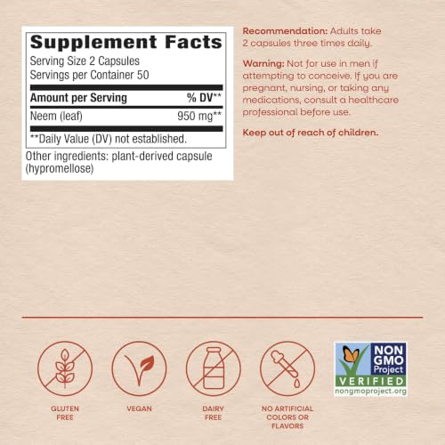 Nature's Way Neem Leaf, Traditional Intestinal Support*, 100 ct - image 6