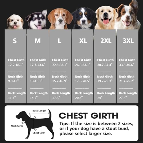Image of Fragralley Dog Coat Large, Waterproof Dog Jacket with Warm Fleece Lining, Adjustable Reflective Dogs Winter Coat, Turtleneck Pet Coats for Cold Weather (Black XL)