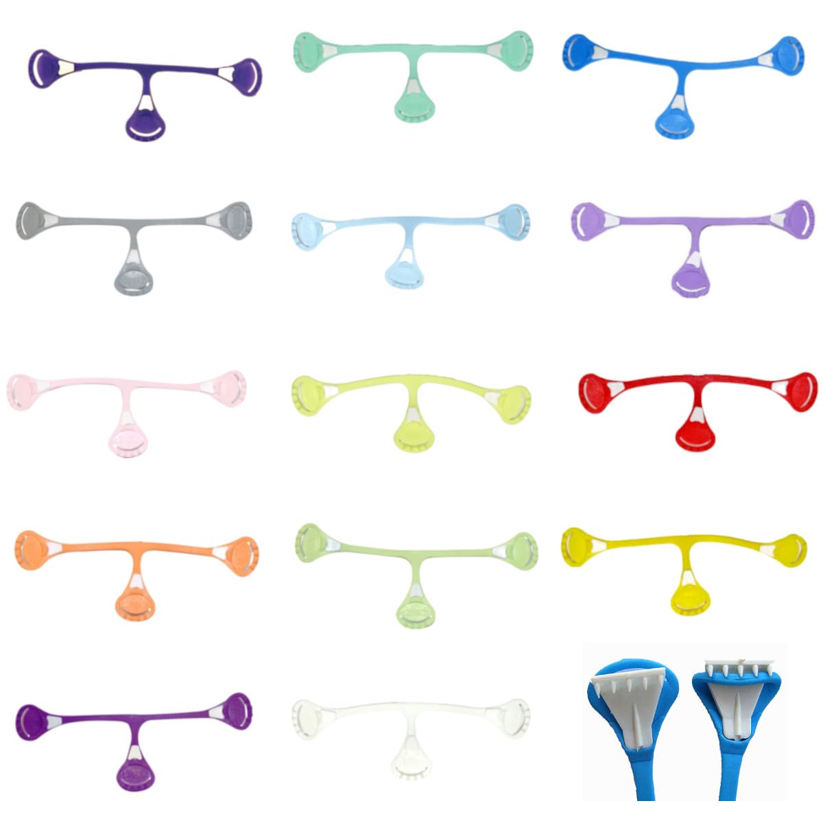 Popolini 090195-00/01 Pack coloré Snappi-Clip 3 couches
