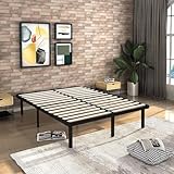 IZTOSS Sommier 160x200cm Sommiers à Lattes avec 9 Pieds pour Adulte - Cadre de Lit 160x200...