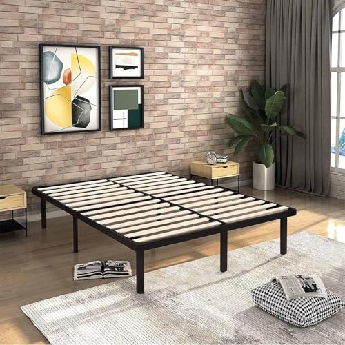 IZTOSS Sommier 160x200cm Sommiers à Lattes avec 9 Pieds pour Adulte - Cadre de Lit 160x200 avec Sommier(160x200-9 Pieds) L-CJQ-1