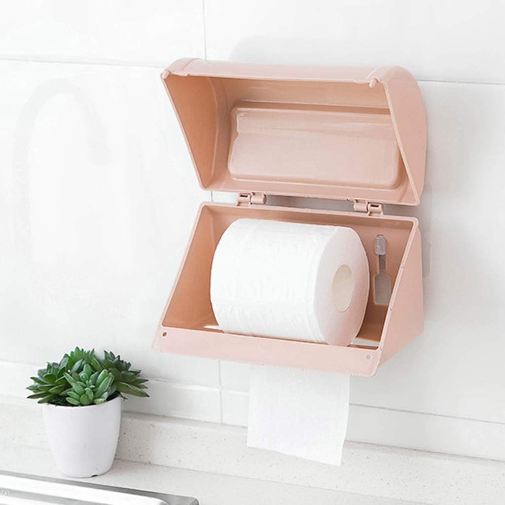 Bathroom Wall-Mounted Paper Holder Household Towel Rack Free Punching Multi-Function
