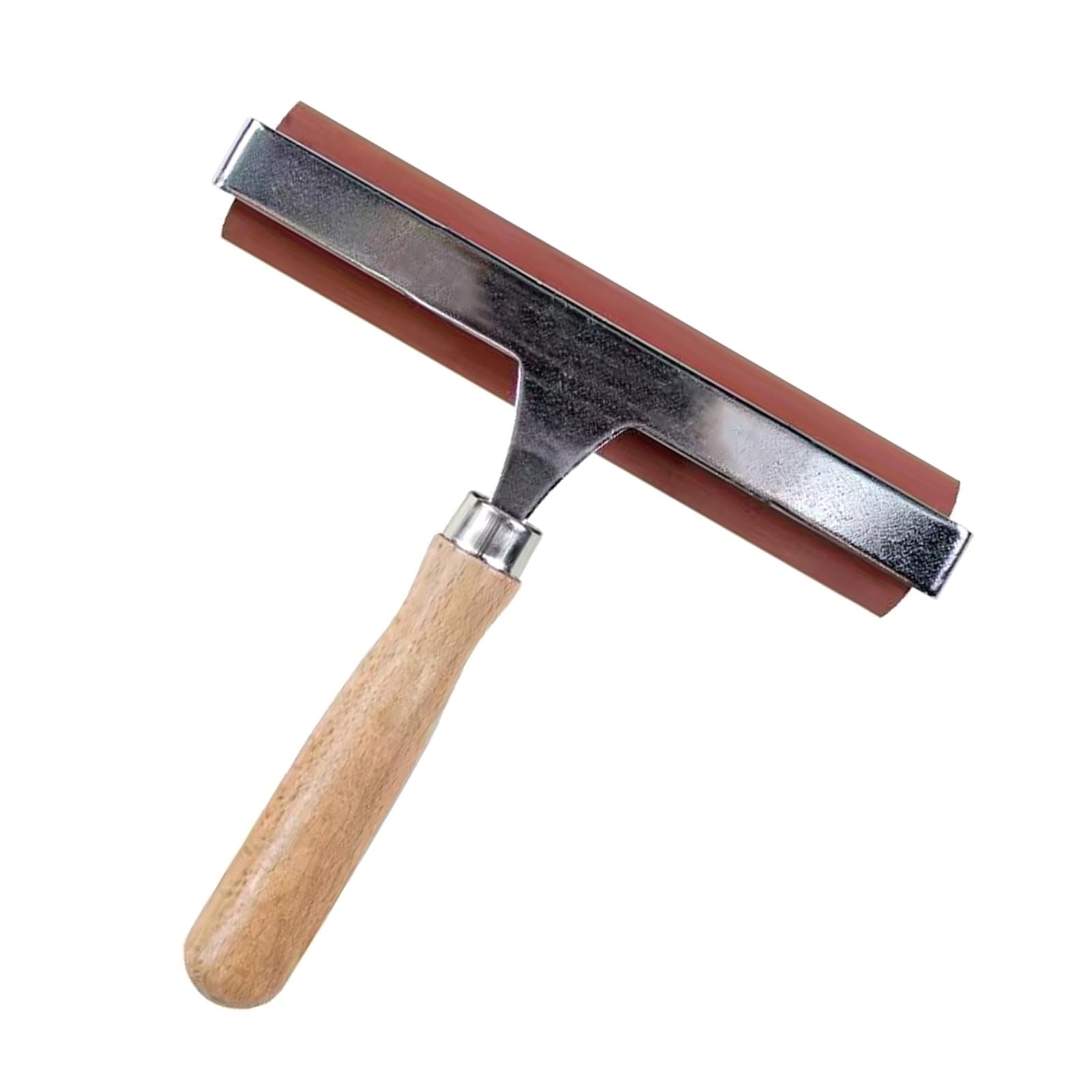 Nucelit 1 / 3Pcs Rubber Roller Wood Handle Brayer Tool for Printmaking, Glues Roller for Block Printing Stamping Craft Brayers