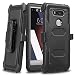 LG V10 Case, Starshop [Heavy Duty] Dual Layers Kickstand Case With [Premium Screen Protector Included] and Locking Belt Clip (Black)