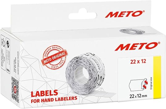 Meto 9506154 22 x 12 mm Hand Labelers - White