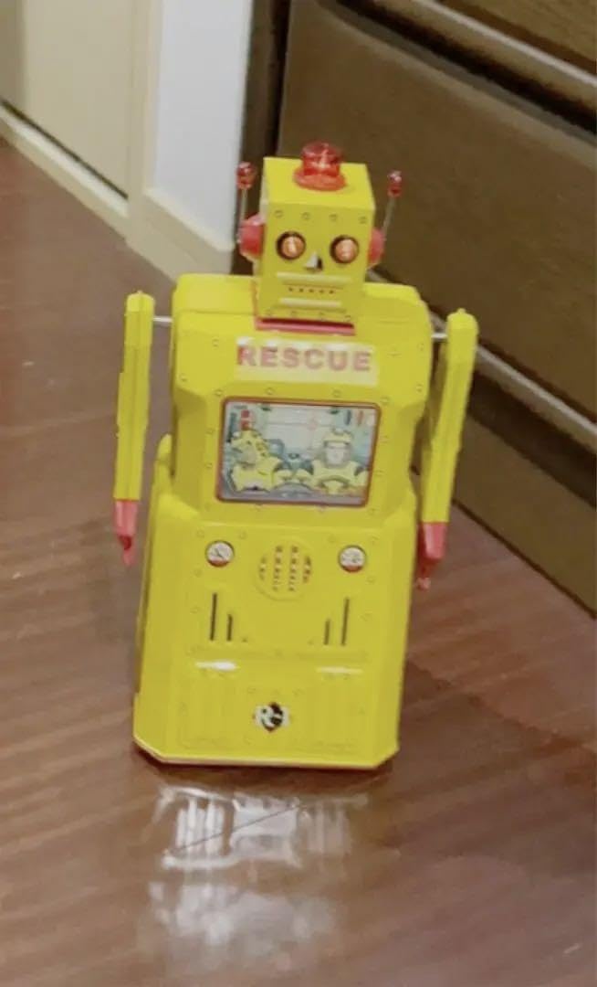 ブリキのロボットR−1Rocket USAレスキュー Repairing My R-1 Rescue Robot // Yellow Tin Toy by Rocket