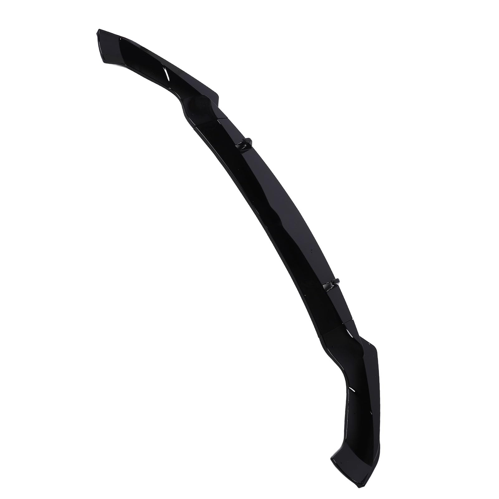 Frontstoßstangen-Lippenspoiler, Glänzend Schwarz, Frontstoßstangen-Lippenspoiler-Splitter für Stelvio 2017 und Später, Verbessert den Sportlichen Look, Unterstützt Aerodynamische Balance,