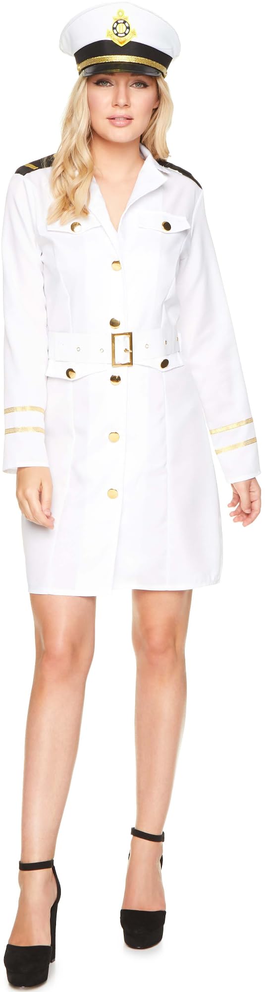 Karnival CostumesNavy Officer Women's Costume Medium 10-12
