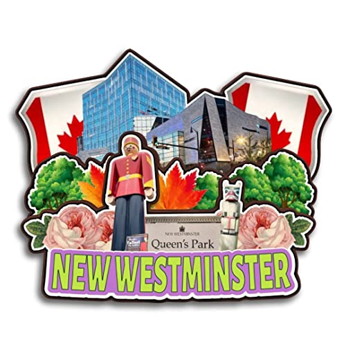 Imán decorativo de madera 3D ciudad Vancouver Canadá miniatura 1