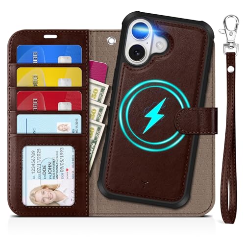 Coque Amovible iPhone 17 Portefeuille Cuir Anti-Choc RFID pour le Quotidien