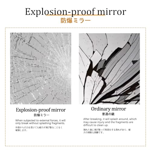 Miroir asymétrique suspendu vertical horizontal pour miroir salon moderne