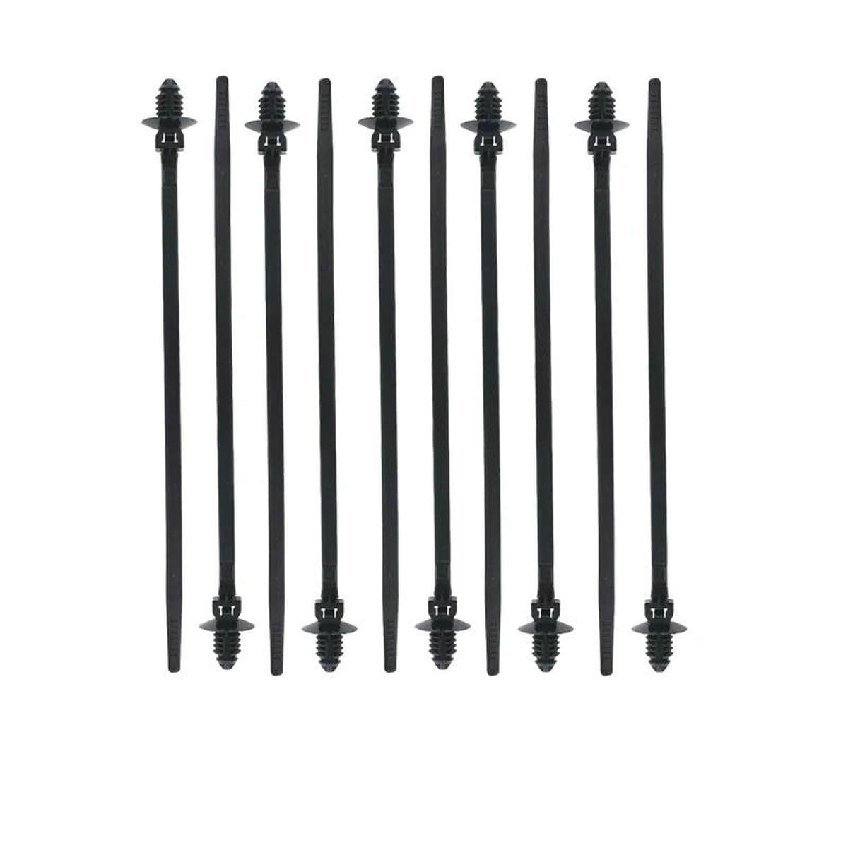Bsguz 10Pcs Push Mount Cable Ties Clip Self Locking Zip Tie For Car Automotive Wire Harness Nylon Straps Wire Cable Management Fastener