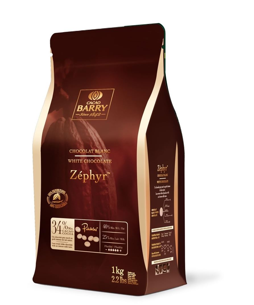Zéphyr weiße Schokolade Callets 34% Kakao 1 kg