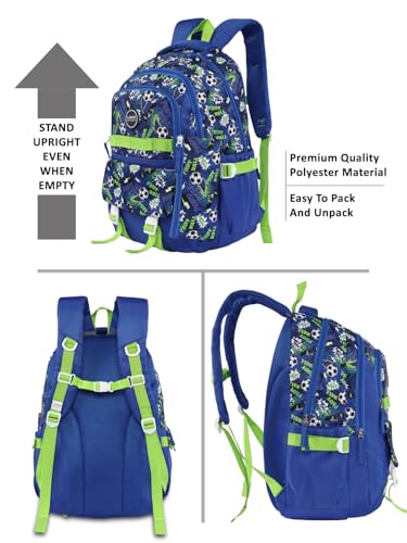 Image of Lavie Sport soccer Laptop Backpack | 36 Liters | Fits Upto 16 Inch | Laptop Compatiable | Rain Cover | Gift for Boys & Girls