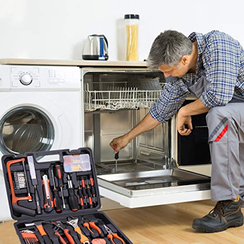 Werkzeugkoffer, komplett, Werkzeugkoffer, 100-teilig, Werkzeug zum Basteln, mechanisch, für Reparaturen im Alltag – Bild 7