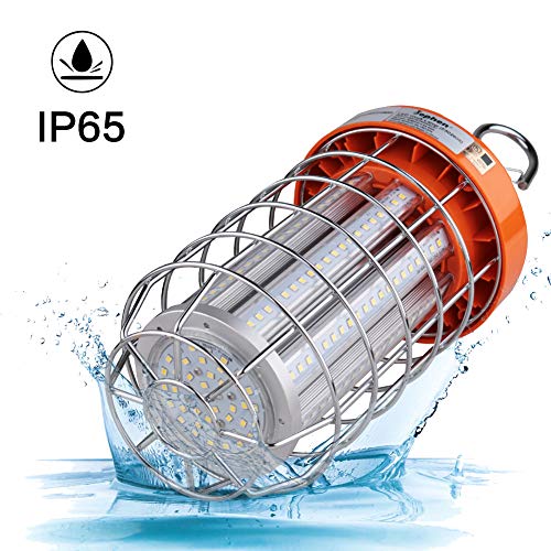 Dephen 60W LED Temporary Work Light-8400Lumen LED Construction Lights 5000K Temporary Lights with Outlet & Hook Portable Hanging Lights for Outdoor Indoor Jobsite Light - Thumbnail 4