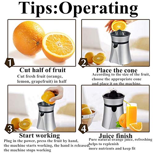 Espremedor Elétrico de Suco Espremedor Elétrico para Uso Doméstico de Limão, Espremedores de Frutas
