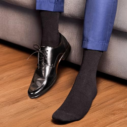 Image of Supersox Formal /Office Calf Socks for Men Combo, Made With Breathable, Anti Odour & Moisture Absorbent Combed Cotton (Pack Of 3)