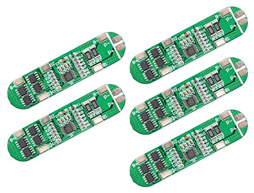 TECNOIOT 5pcs 4S 6A 16V Li-Ion Lithium 18650 BMS PCM Battery Protection Board