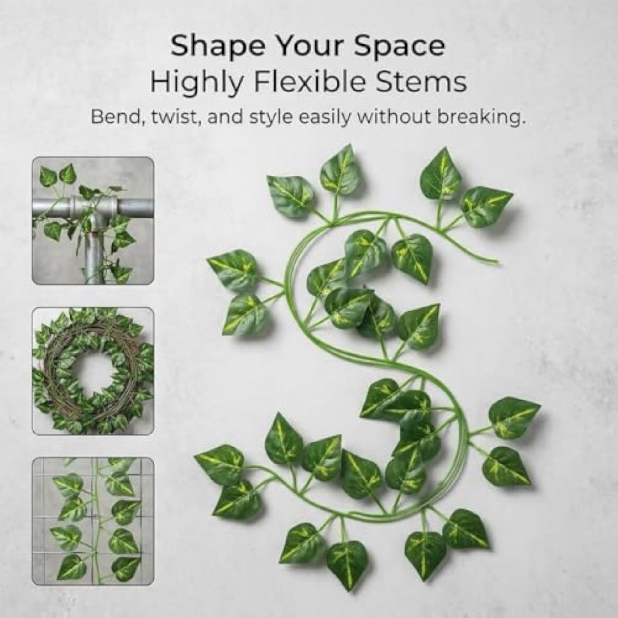 Artificial Money Plant Vines, 7.5 Ft Hanging Garland