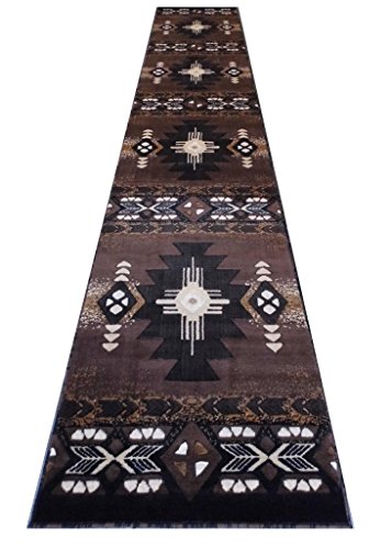 Alfombra decorativa Southwest Native American 81x472 cm miniatura 1