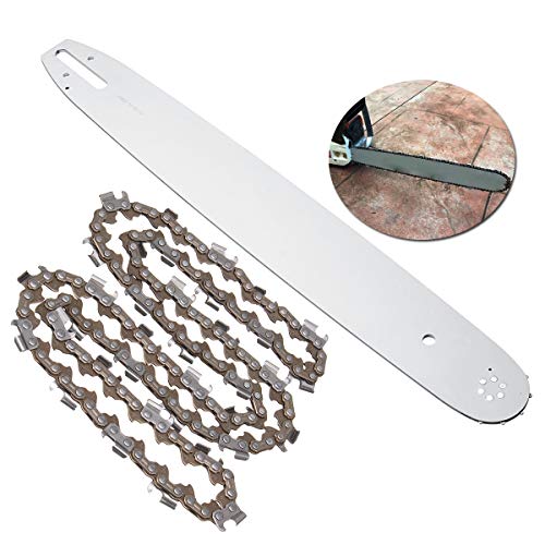 Vpqtettuecu Tool Parts, For Baumr-Ag SX62 SX66 62CC 66CC Chain Saw 20 Inch 325 Chainsaw Bar with 3pcs 325 058 76DL Chains