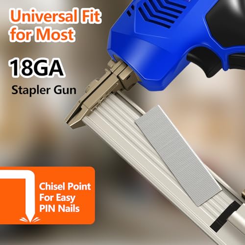 Image of 1000-Count 18 Gauge 1 /4 Inch Narrow Crown Staples 1.0- Inch Length, Heavy Duty Galvanized Staples, for Pneumatic, Electric 18GA Stapler Gun