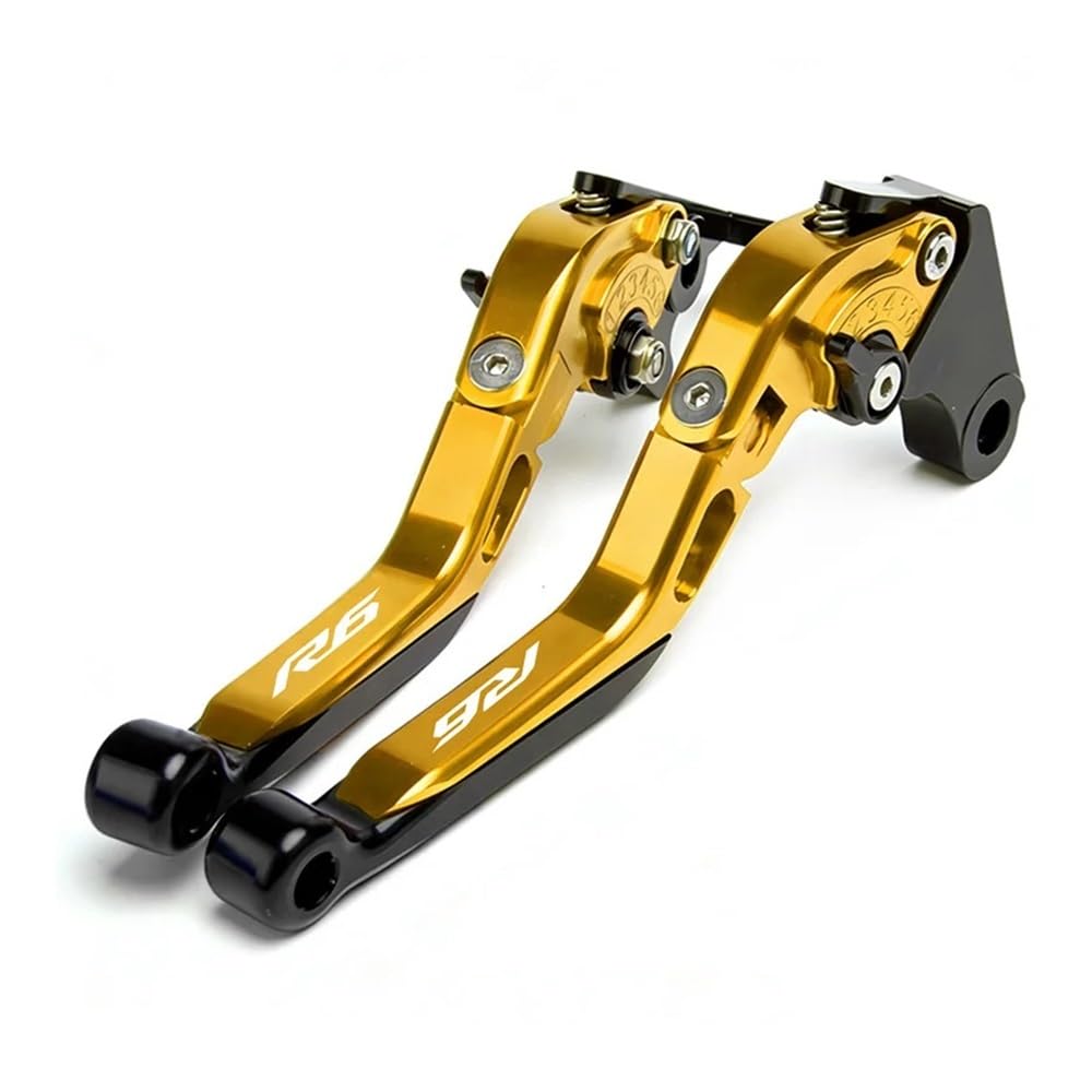 Zdgxfhsrh K Motorcycle Brake Clutch Levers For Ya&Maha Yzf R6 2017-Present Clutch Lever Brake Set Adjustable Folding Handle Levers Motorcycle Accessories Parts(K)