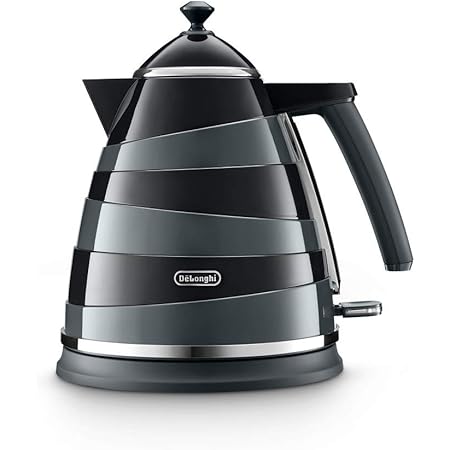 De'Longhi Avvolta Kettle, anti-scale filter, 1.7 Liters, 360° swivel base, KBA3001.BK, Black