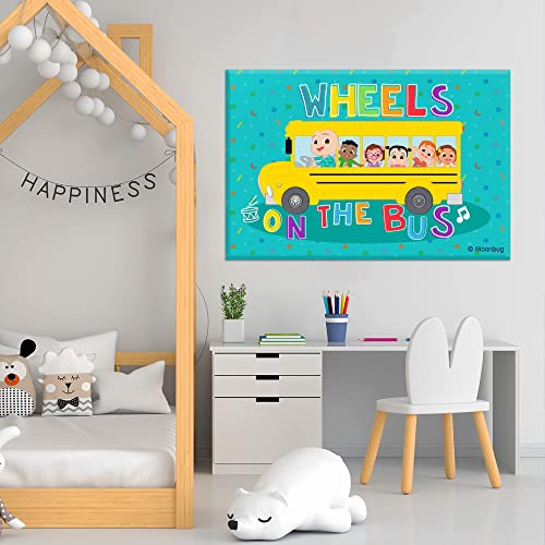EGD JJ & Friends Picture Frame I Acrylic Art Decorations for Kids Bedroom I CoComelon Acrylic Frame I Wall Decor for Boy & Girl I Wall Support Optional (Wide 48