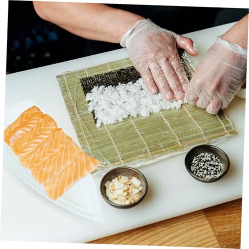 Bandeja para sushi acrílica forma barco 39x19x5 cm miniatura 4