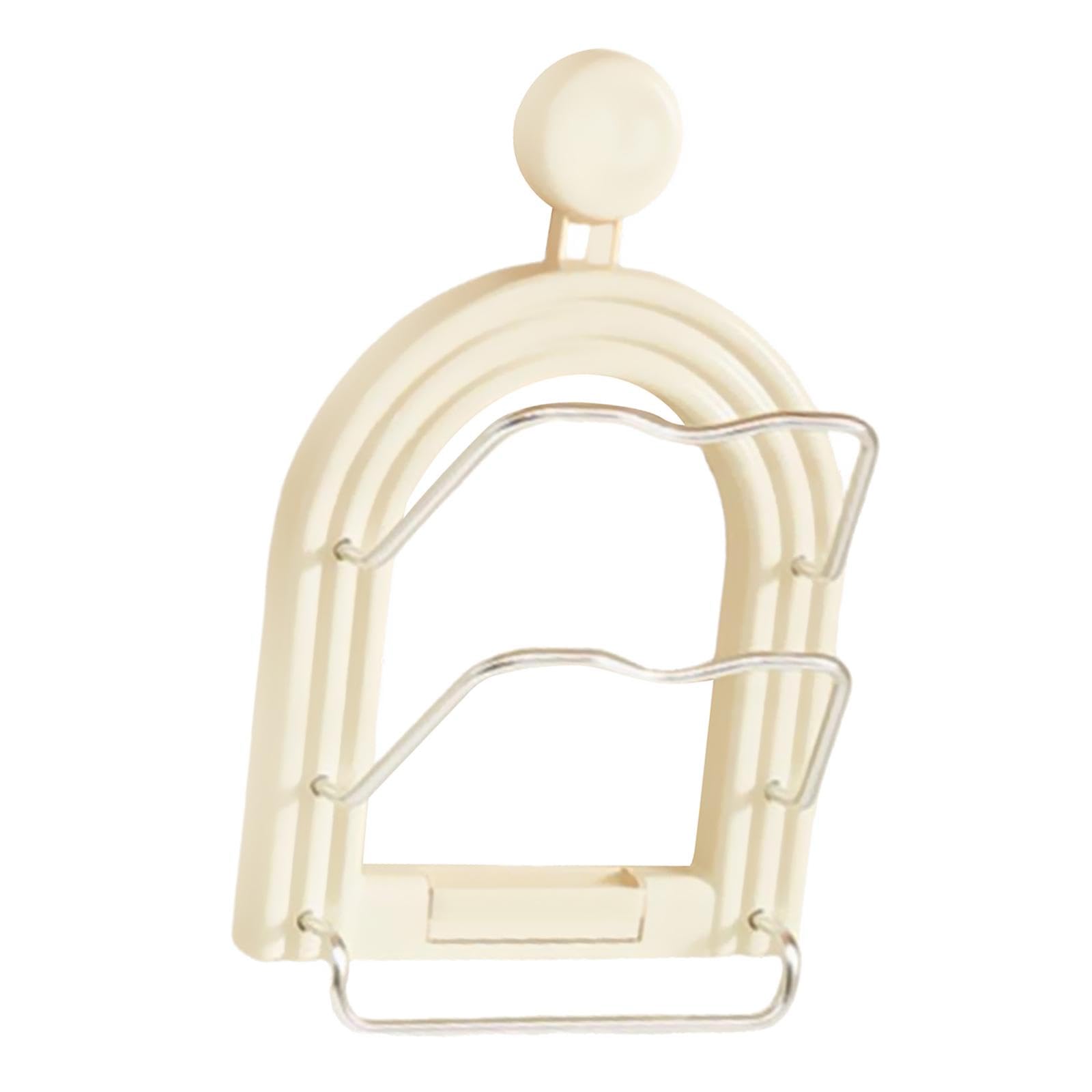 Bothyi Pot Lid Holder Suction Cup Wall Mounted Kitchen Supply, Wall Mounted Pot Cover Rack, Pan Cover Holder for Dorm, Pantry