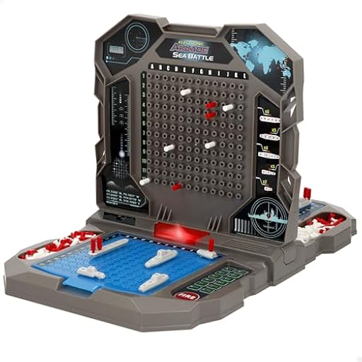 COLORBABY CB Games Hundir la Flota electrónico, 39x24x25 cm, Batalla Naval, Tablero Plegable, Panel táctico, Sonidos, Juego Estrategia, Juegos de Mesa clásicos, 2 Jugadores, +6 años (39517) | Ya disponible en tu tienda friki favorita! En mundofriki.es! COLORBABY CB Games Hundir la Flota electrónico, 39x24x25 cm, Batalla Naval, Tablero Plegable, Panel táctico, Sonidos, Juego Estrategia, Juegos de Mesa clásicos, 2 Jugadores, +6 años (39517) | Ya disponible en tu tienda friki favorita! En mundofriki.es!