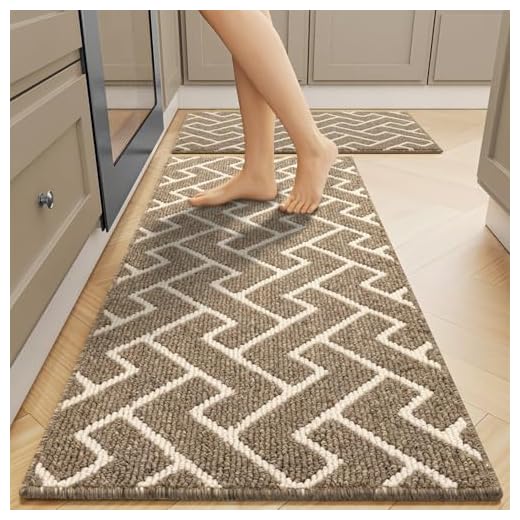 Washable Kitchen Rug Set (2 Pieces)