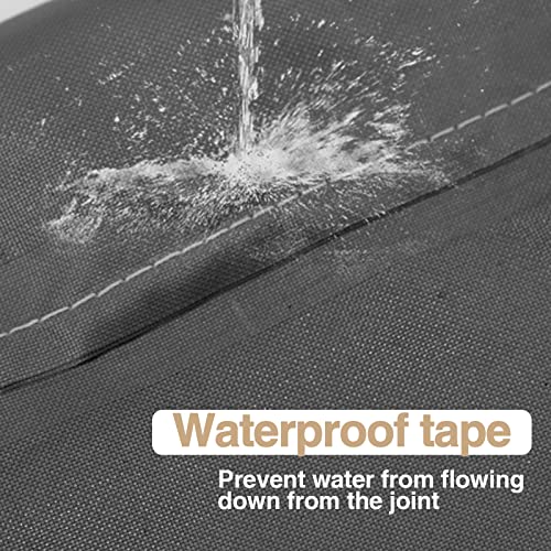 Hrefeu Patio Furniture Set Cover Outdoor Sectional Sofa Set Covers 74" L X 47" W X 28" H(Inches) Outdoor Table And Chair Set Covers Water Resistant Large #TOP4